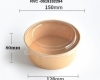 Hộp giấy thức ăn nhanh nâu kraft 
