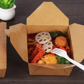 Hộp giấy đựng thức ăn nắp gài - mang đến giải pháp xanh cho môi trường