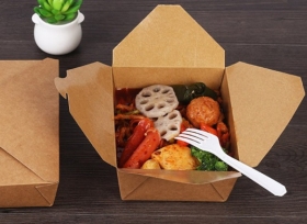 Hộp giấy đựng thức ăn nắp gài - mang đến giải pháp xanh cho môi trường