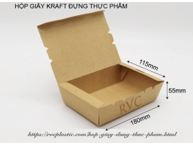 Hộp giấy đựng thức ăn 